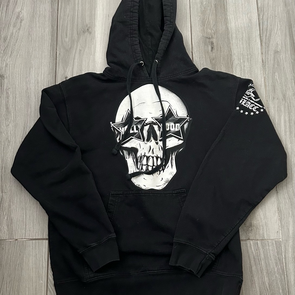 Neff Black Skull Graphic Hoodie Sweatshirt